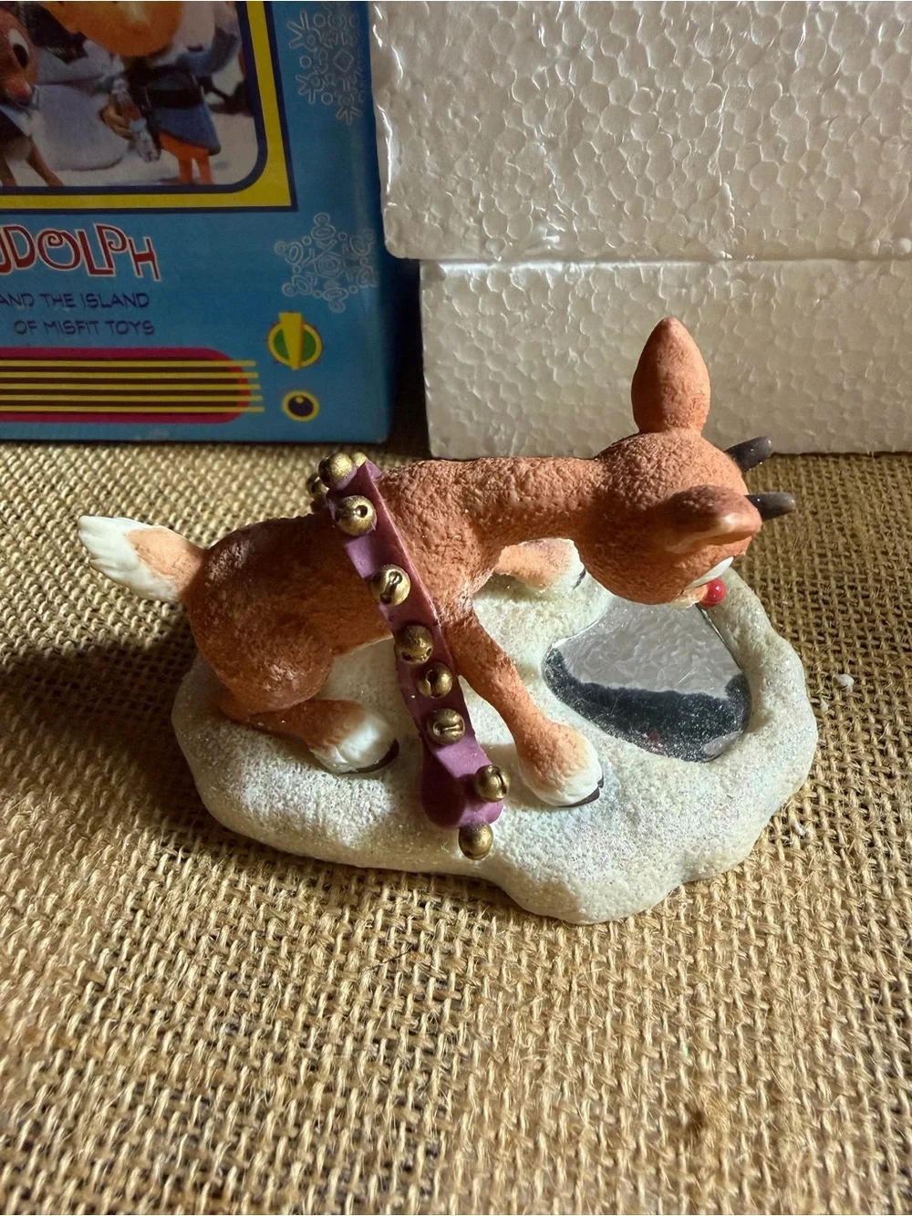 Enesco Brown Reindeer Figurine Rudolph island of misfit toys